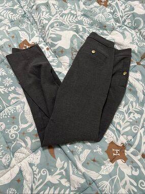Express Charcoal Gray Slim Trousers